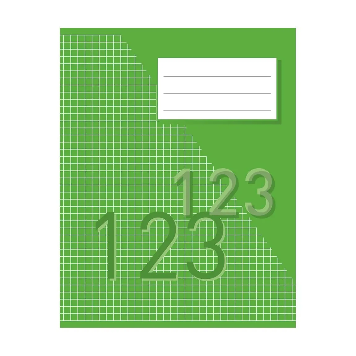Räknehäfte Rutat 5x5mm 24 Blad Grön A5 70g