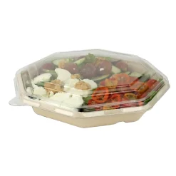 Salladsskål Bagasse Octagon 230x230x30mm