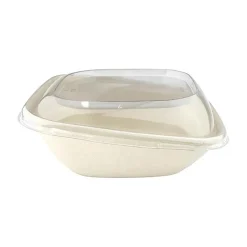 Salladsskål lutande bagasse brun 750ml