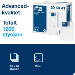 Sanitetspåse Tork B5 1L Vit