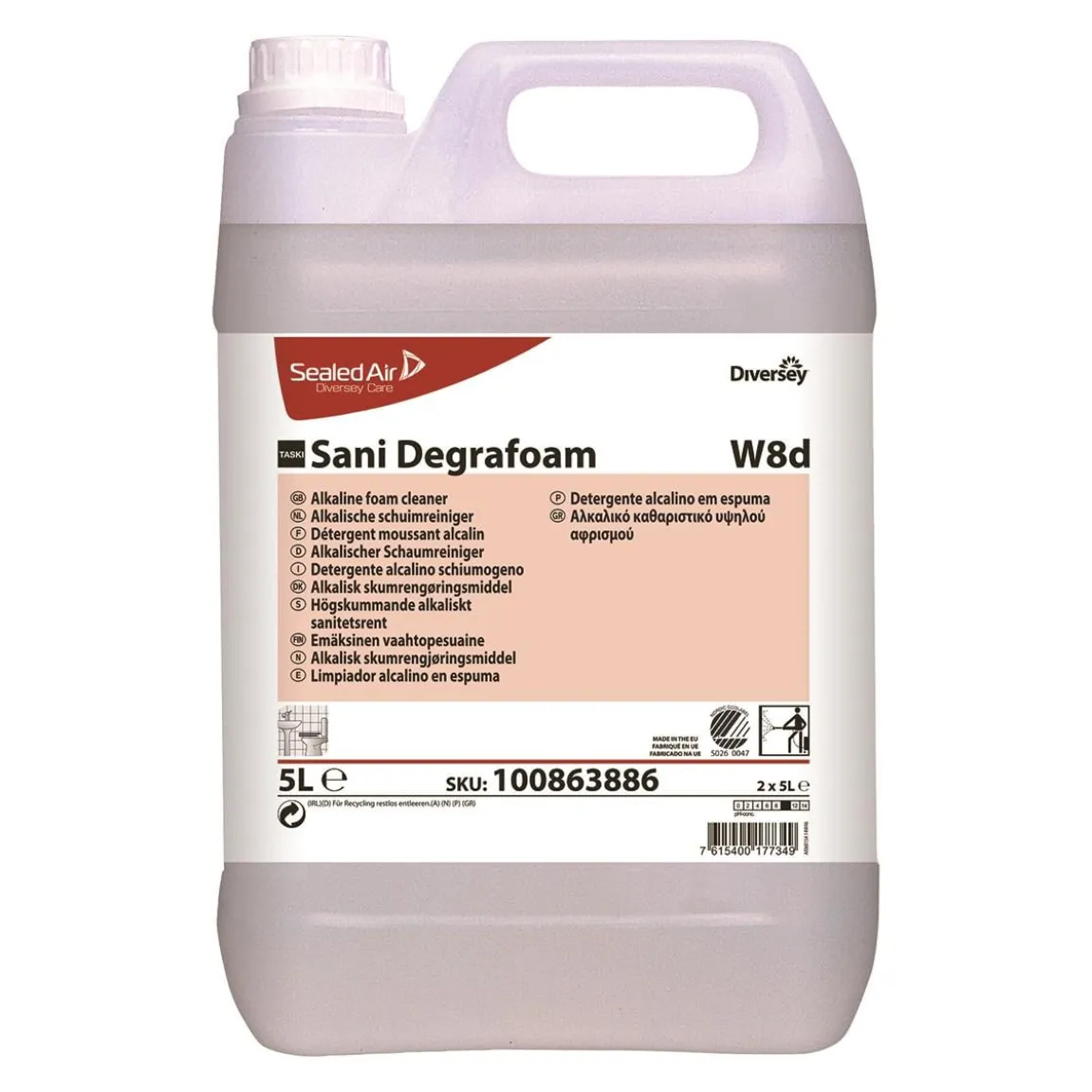 Sanitetsrent Diversey Taski Sani Degrafoam W8d 5L