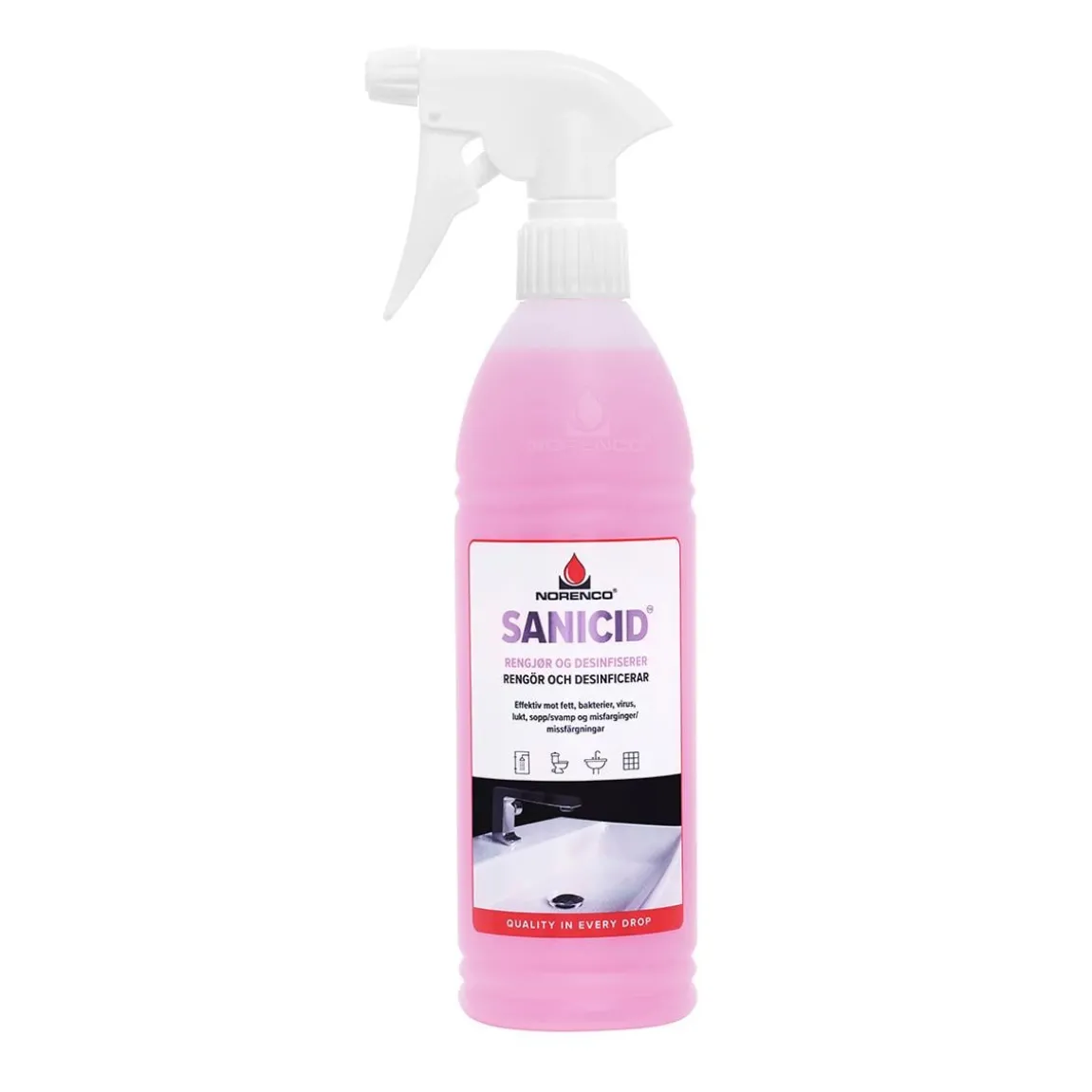 Sanitetsrent Norenco Sanicid Spray 600ml