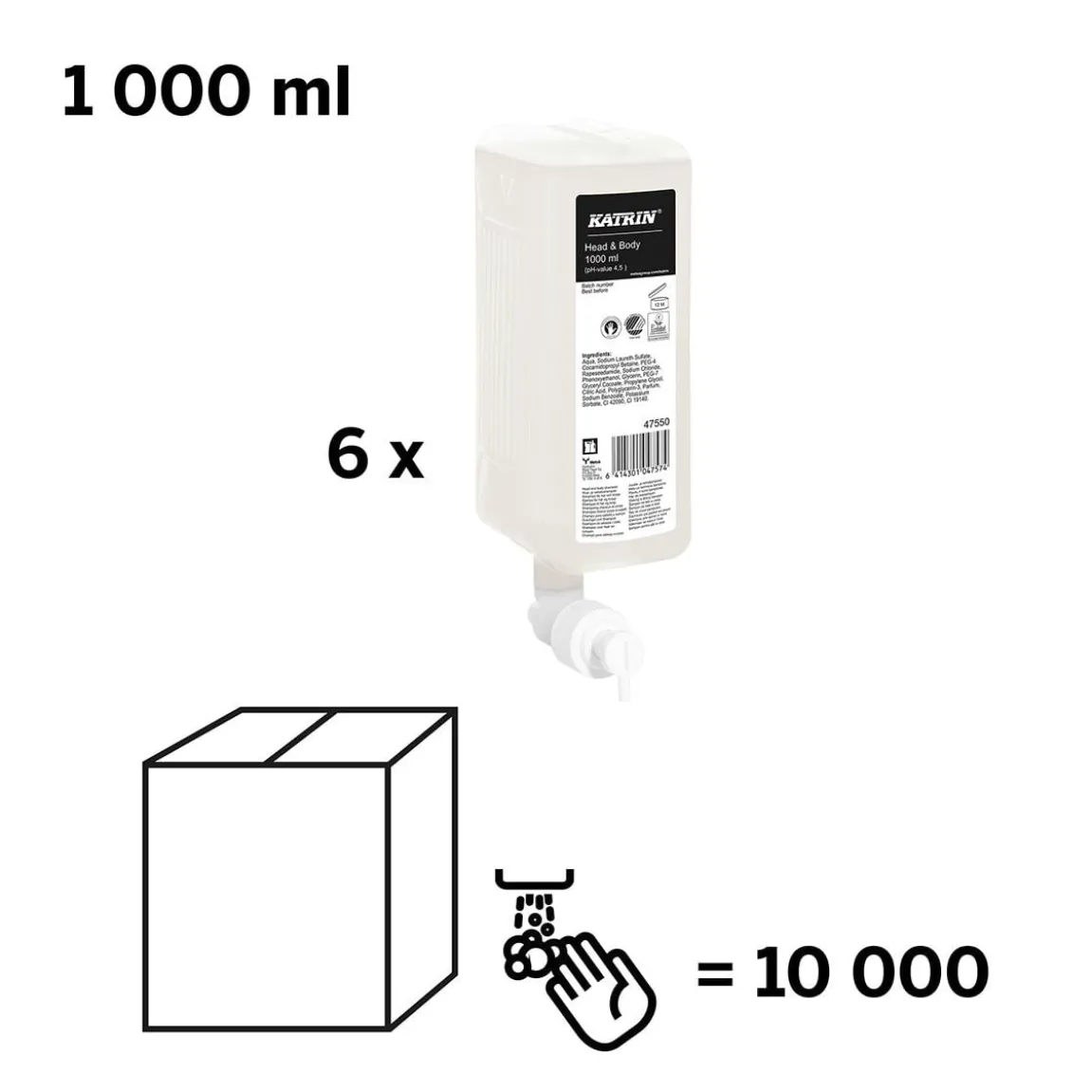 Schampo/Dusch Katrin Arctic Breeze 1L