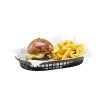 Serveringskorg Hendi Oval PP Svart 275x175x38mm