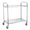 Serveringsvagn Hendi Rostfitt Stål 2 Plan 2 Låsbara Hjul 905x585x945mm