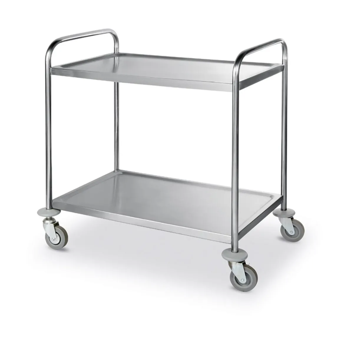 Serveringsvagn Hendi Rostfitt Stål 2 Plan 2 Låsbara Hjul 905x585x945mm
