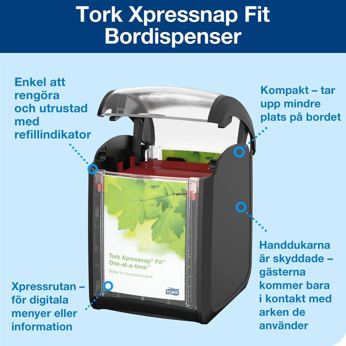 Servettdispenser Tork Xpressnap Fit N14