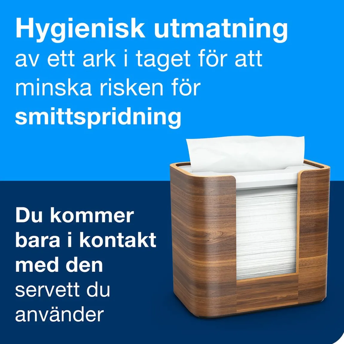 Servettdispenser Tork Xpressnap N4 Bordsmodell Valnöt