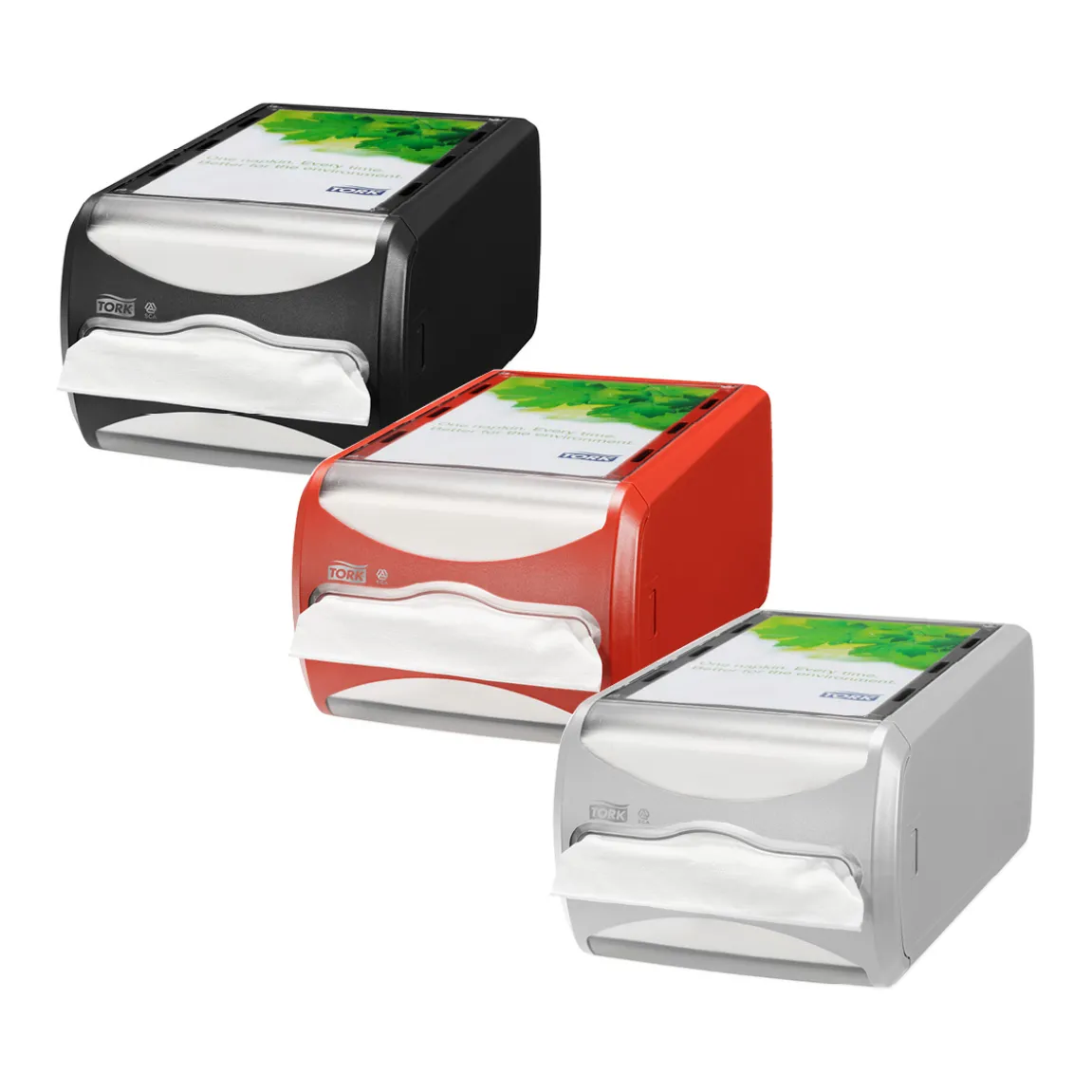 Servettdispenser Tork Xpressnap N4 Liggande Svart