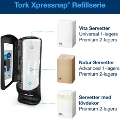 Servettdispenser Tork Xpressnap N4 Stående Röd