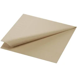 Servett Duni 1-lag Naturbrun 33x32cm