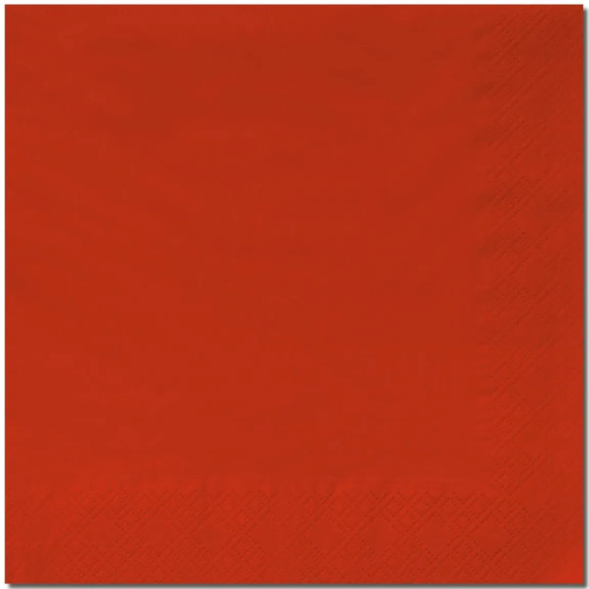 Servett 3-lag Röd 24x24cm