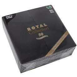 Servett Royal Collection 1/8 Vikt Svart 40x40cm