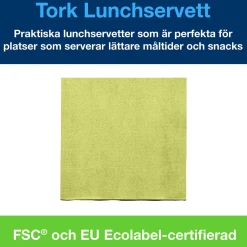 Servett Tork 2-lag Lime 33x33cm
