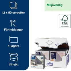 Servett Tork LinStyle Grå 39x39cm