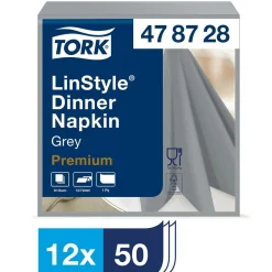 Servett Tork LinStyle Grå 39x39cm