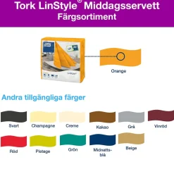 Servett Tork Linstyle Orange 39x39cm