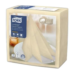Servett Tork LinStyle 1/4 Vikt Creme 39x39cm