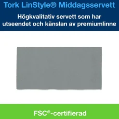 Servett Tork LinStyle 1/8 Vikt Grå 39x39cm