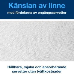 Servett Tork Linstyle 1/4-vikt Vit 39x39cm