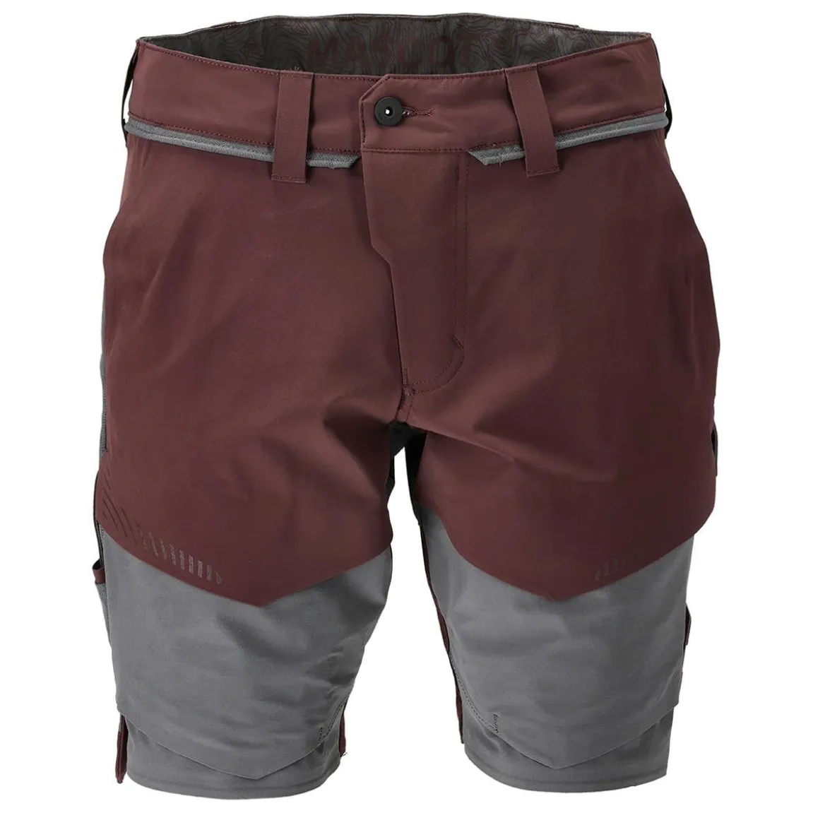 Shorts Mascot 22149-605 Customized Vinröd/Stengrå 24C44