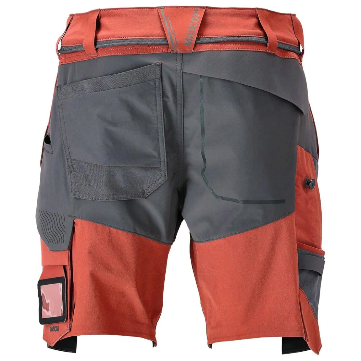 Shorts 22149-605 Stretch Höströd/Stengrå Stl 24C44