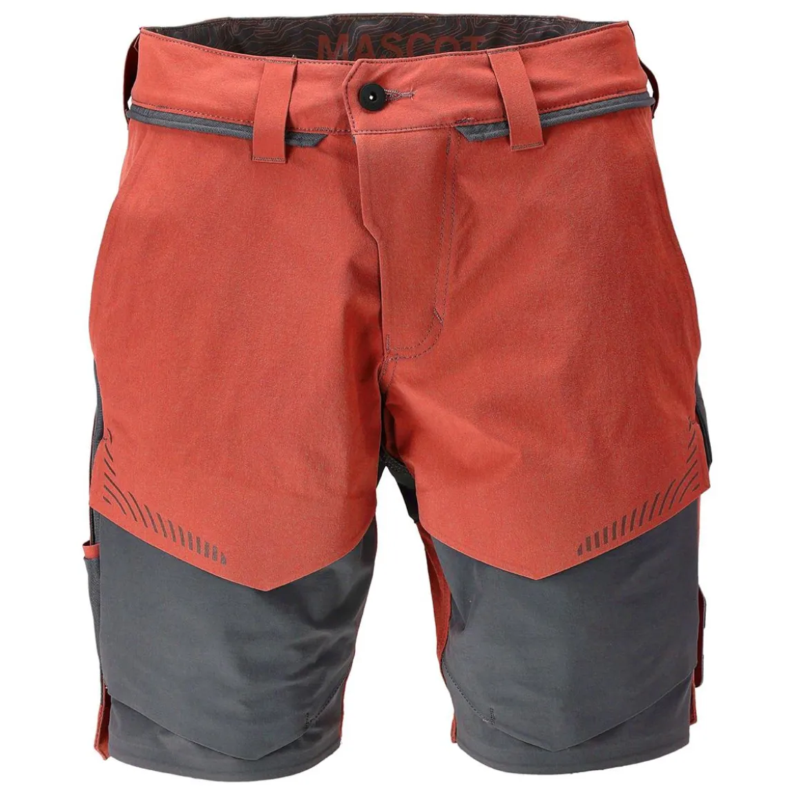 Shorts 22149-605 Stretch Höströd/Stengrå Stl 24C44