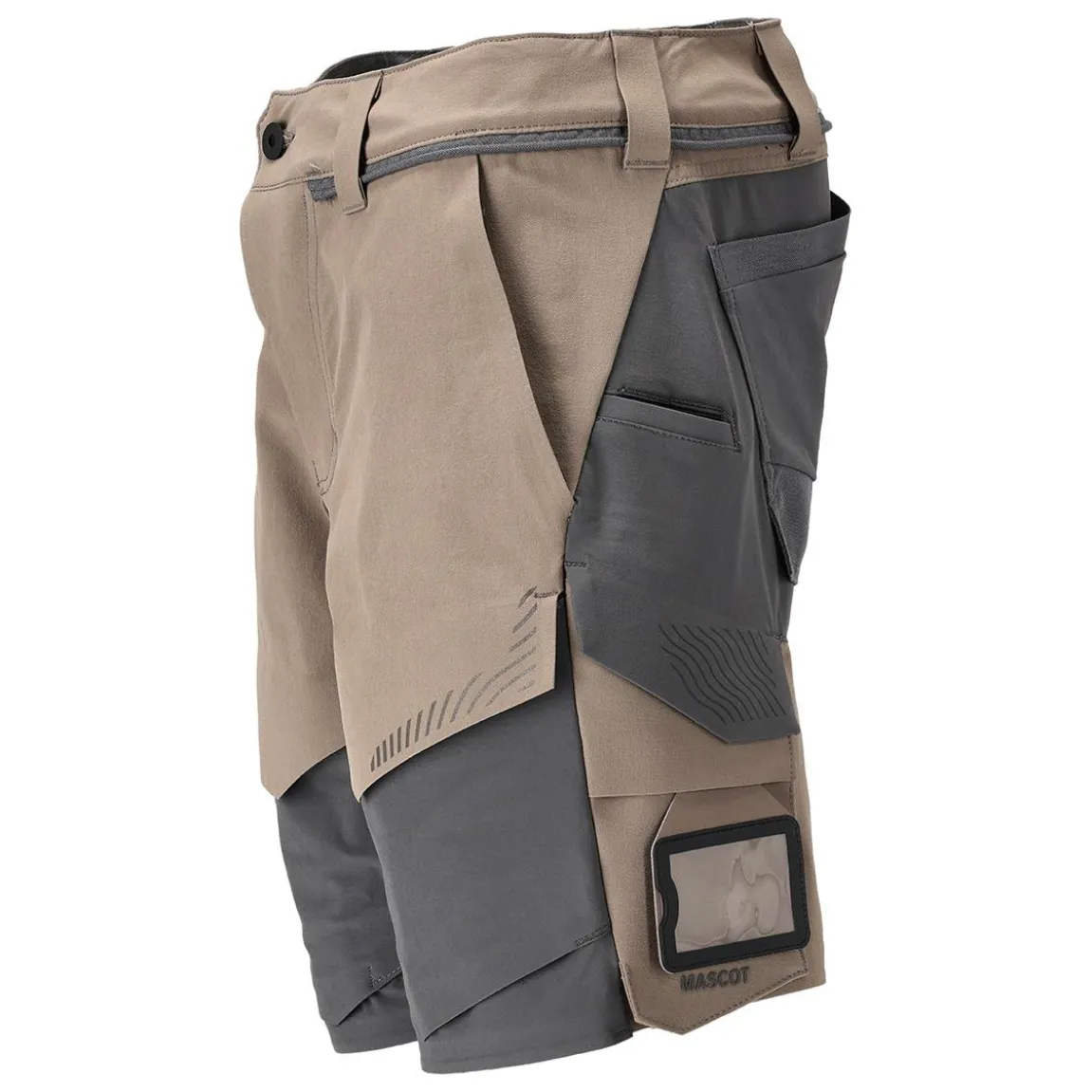 Shorts 22149-605 Stretch Sandgrå/Stengrå Stl 24C44