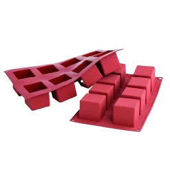 Silikonform Kub 8 Bitar 50x50x50mm/fig