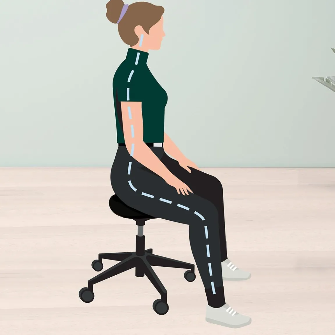 Sittpall Leitz Ergo Med Hjul Svart