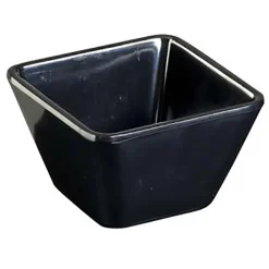 Skål Kvadratisk Melamin Svart 70x70x45 mm
