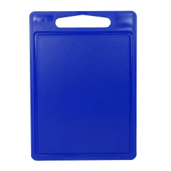 Skärbräda Med Ränna PE Blå 350x250x8mm