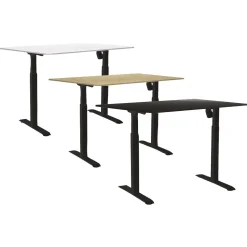 Skrivbord Höj-& Sänkbart Sun-Flex Svart/Svart 1200x800 mm