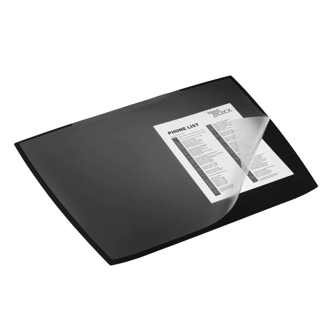 Skrivunderlägg Durable Artwork PP Med Klaff Svart 59x47cm