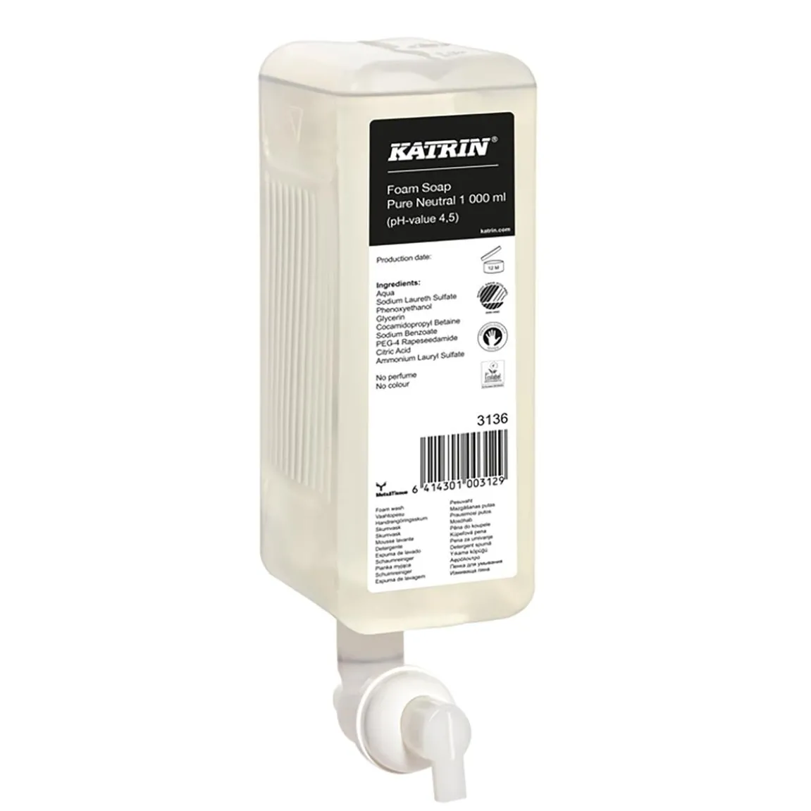Skumtvål Katrin Foam Pure Neutral 1L