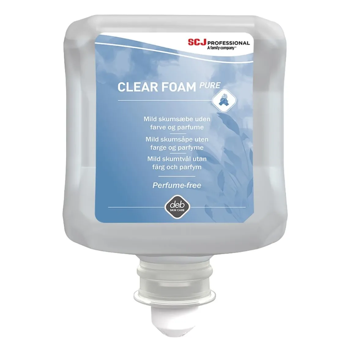 Skumtvål SCJ Professional Clear Foam Pure OParfymerad 1L