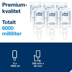 Skumtvål Tork S4 Med Mild Doft 1L