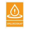 Skylt A4 PVC Spillredskap 210x297mm 8g
