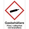 Skylt Gasbehållare A5