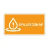 Skylt Liten PVC Spillredskap 172x90mm 2g