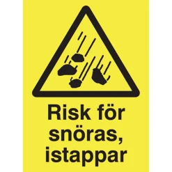 Skylt Risk För Snöras A4