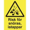 Skylt Risk För Snöras A3