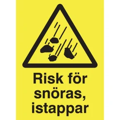 Skylt Risk För Snöras A3