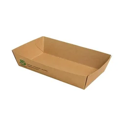 Snacksbricka Pure kartong brun 8,5x15,5x3,5cm