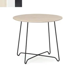 Soffbord inoff Nina Vit/Vit Ø50, H46