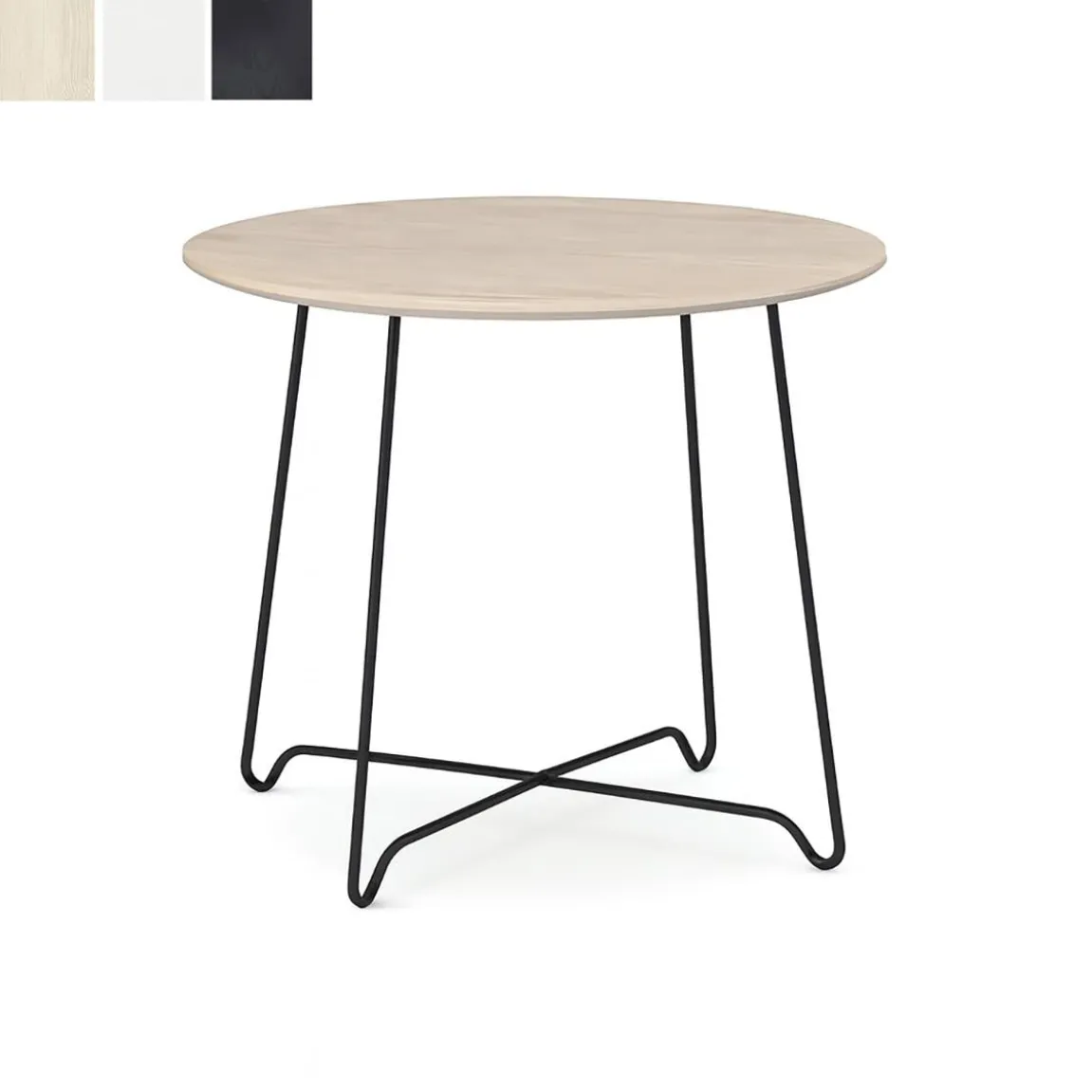 Soffbord inoff Nina Vit/Vit Ø50, H46