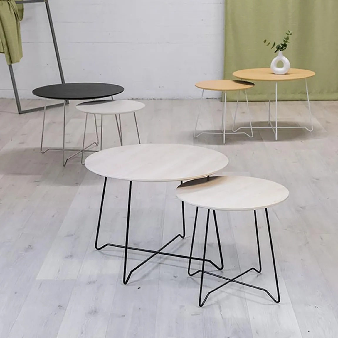 Soffbord inoff Nina Vit/Vit Ø50, H46