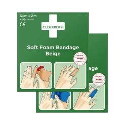 Soft Foam Bandage Cederroth Blå 6cm x 2m