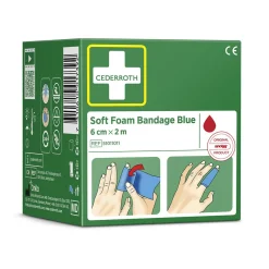 Soft Foam Bandage Cederroth Blå 6cm x 2m