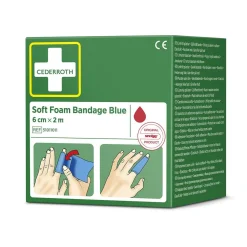 Soft Foam Bandage Cederroth Blå 6cm x 2m